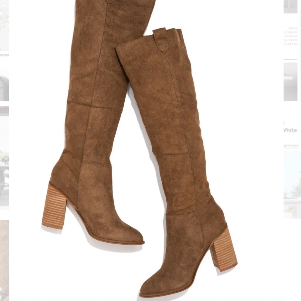 Saint slouch boot - camel size 9. Vici